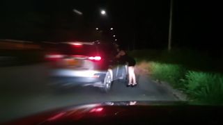 I Dress up as a Whore of the Night and a Stranger Pays me to Fuck in his Car