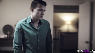 Big tittied Kit bangs with stepson Codey