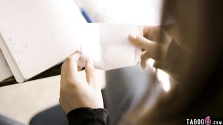 Insecure and bullied schoolgirl lesbian