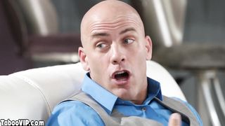 Busty MILF housewife serving hubbys employee