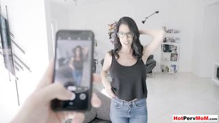 MILF mom and son helping out each other