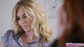 Kenzies threesome with her new and old stepmom