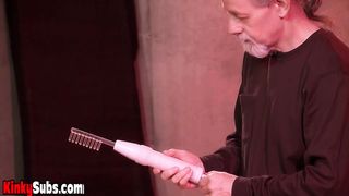 Cute teen losing her BDSM innocence