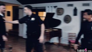 Cops on domestic dispute call surprised