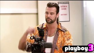 Beautiful babes experienced a funny guy