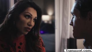 TS Jessy Dubai almost cum inside dudes ass