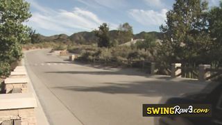 Get an oily massage from a horny swinger