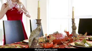 Family diner orgy with Aften Opal and Alix Lynx