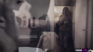 Codey slide his cock inside stepmom's MILF pussy