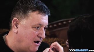 Unique birthday surprise for old grandpa