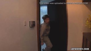 Two dudes take advantage of a brunette and they cream her