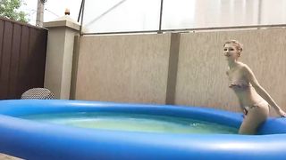 Busty Stepsister fingering her pussy