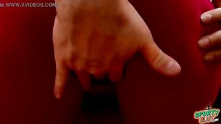 Superb Big Round Ass and Tiny Waist Latina In Tight Spandex