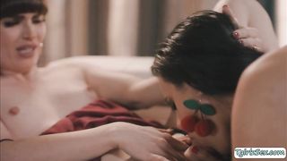 Smalltits TS licks and fucks her bestfriend