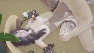 Beautiful White Witch - 3D Hentai - (Uncensored)