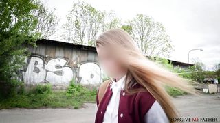 Blonde College Girl Admits Her Sins