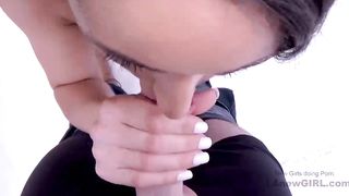 Stunning amateur gets fucked hard doggie