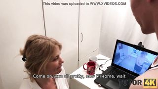 TUTOR4K. Guy doesnt pay tutor for lesson but just bangs older bitch