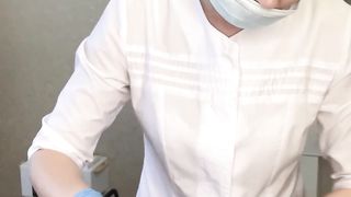 The man cums powerfully right on the depilation procedure. How do you think I removed his sperm?