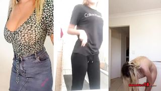 19 Sexy Teen Girl's Amateur Striptease Show