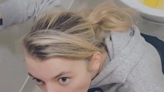 Young Nurse in Hospital Helps Me Pee Then Sucks my Dick to Help Me Feel Better