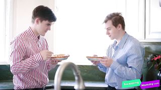 Stepmoms suck off each others stepsons