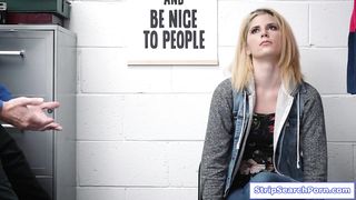 Teen thief strips then fucked by officer