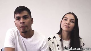 Putalocura Oficial - Colombian couple in porn casting