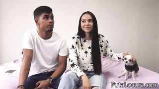Putalocura Oficial - Colombian couple in porn casting