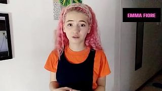 Babysitter sucks my hard cock and i cum in her mouth POV