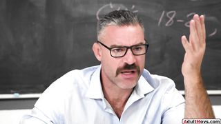 Teacher spanks and fucks bratty student