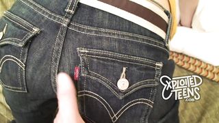 She is petite and just 18 years old sucking cock