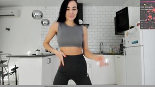 sport girl show amazing body