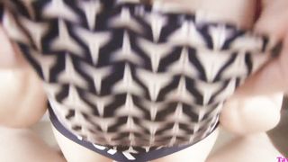 Horny girl taylortitfucks in sports bra milks my dick