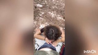 A young Italian couple enjoys sex it in nature