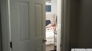 Audrey loudly moans as she fingers herself