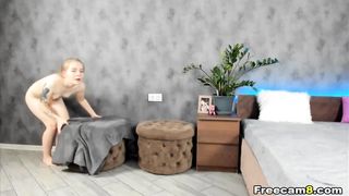 Cute Blonde in a Playful Blowjob