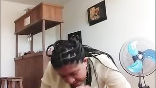 Katia Sucks my Dick and balls