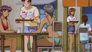 Young man makes love with surfer girl