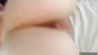 Busty Blonde Babe masturbating and fingering