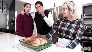 Ava and David Lee teasing each other