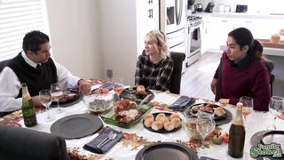 Ava and David Lee teasing each other