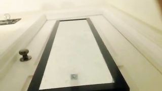 beautiful blonde babe fucks herself with dildo