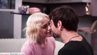 Busty rich girl hooks up with a bad boy