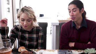 David eats Ava's pussy for dinner