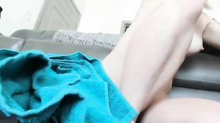 Blonde Stepsister having monster squirt