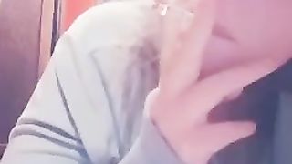 Milf Hiding For A Smoke