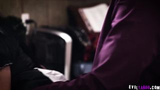 Latina maid submits to sadistic employer