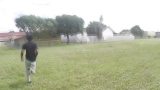 Teaching this black suspect how to fuck