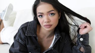 Asian teen Paisley Paige vs BIG COCK!